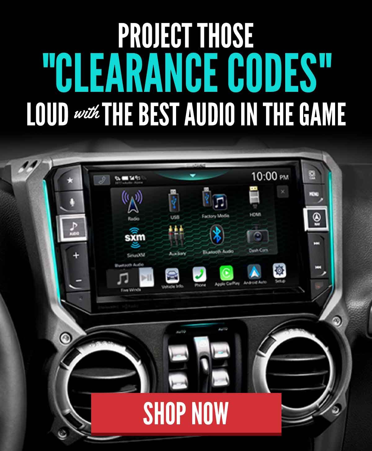 Project Those "Clearance Codes" Loud With The Best Audio In The Game