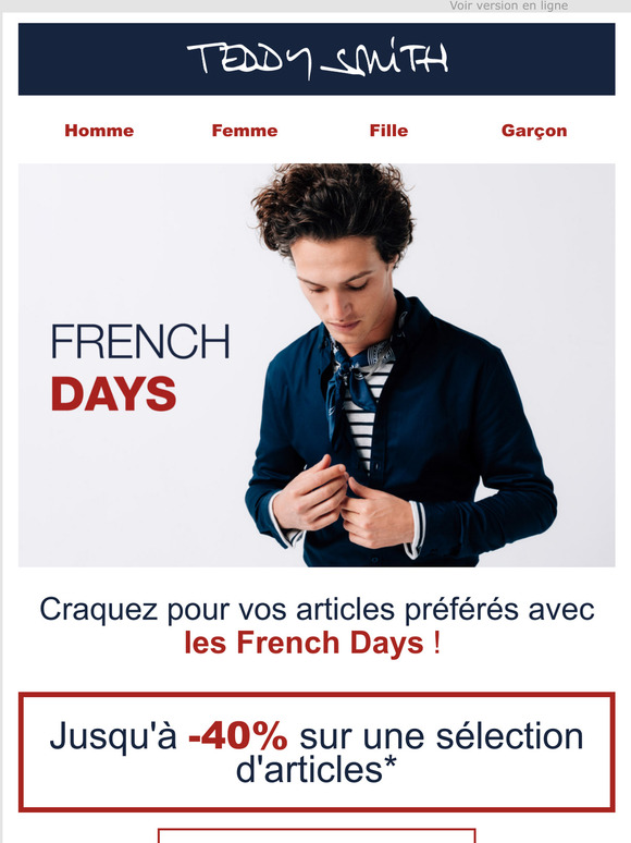 FRENCH DAYS : jusqu' -40%