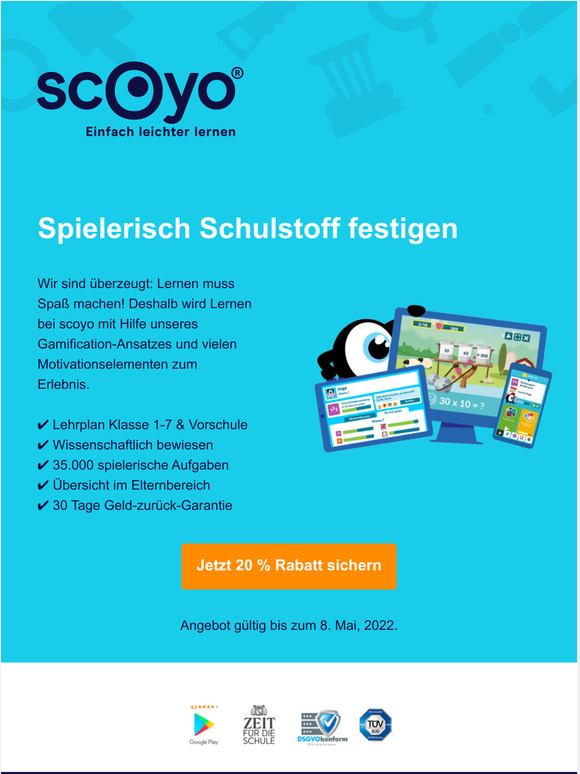 Nur bis Sonntag: 20 % Rabatt sichern