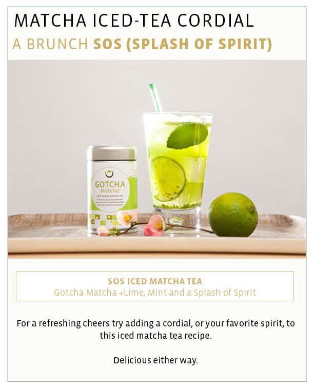 Iced Matcha Tea Recipe with Lime, Mint and Gotcha Matcha