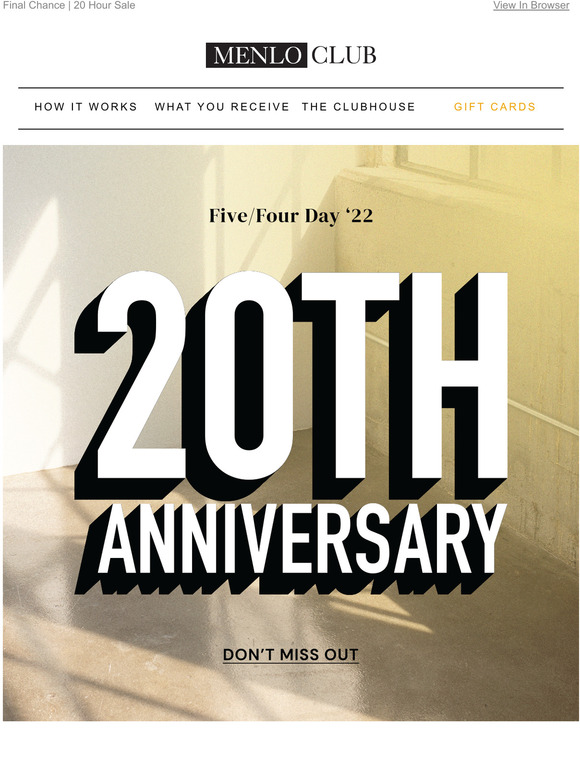 20 Hour Sale | Happy Five Four Day