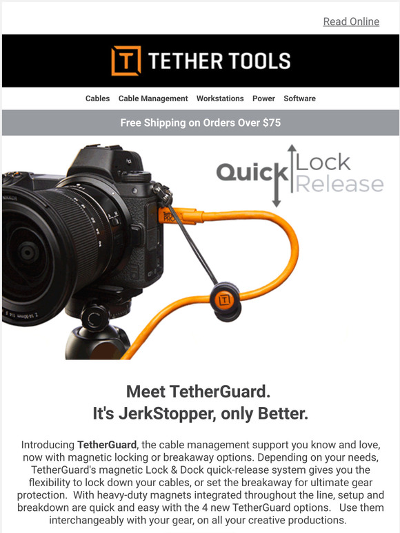 Tether Tools: [NEW] Introducing TetherGuard Cable Management System