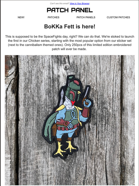 BoKKa Fett - The first edition of our Chicken series!