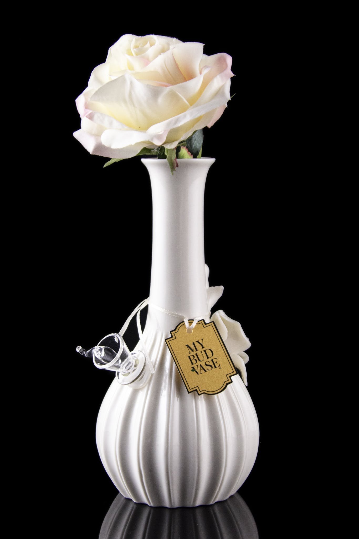Image of My Bud Vase Rose Porcelain Vase Water Pipe
