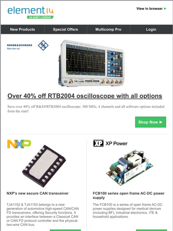 Discover our portfolio of electronic components