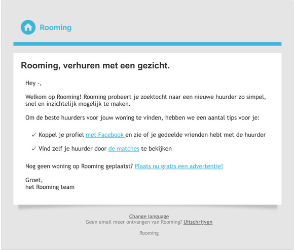 Welkom op Rooming!