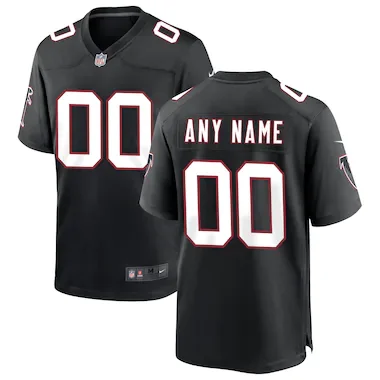 Men's Nike Black Atlanta Falcons Throwback Custom Game Jersey