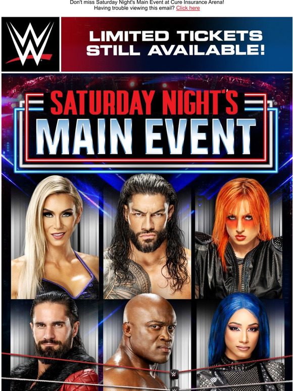 WWE Saturday Night's Main Event THIS SATURDAY! Milled