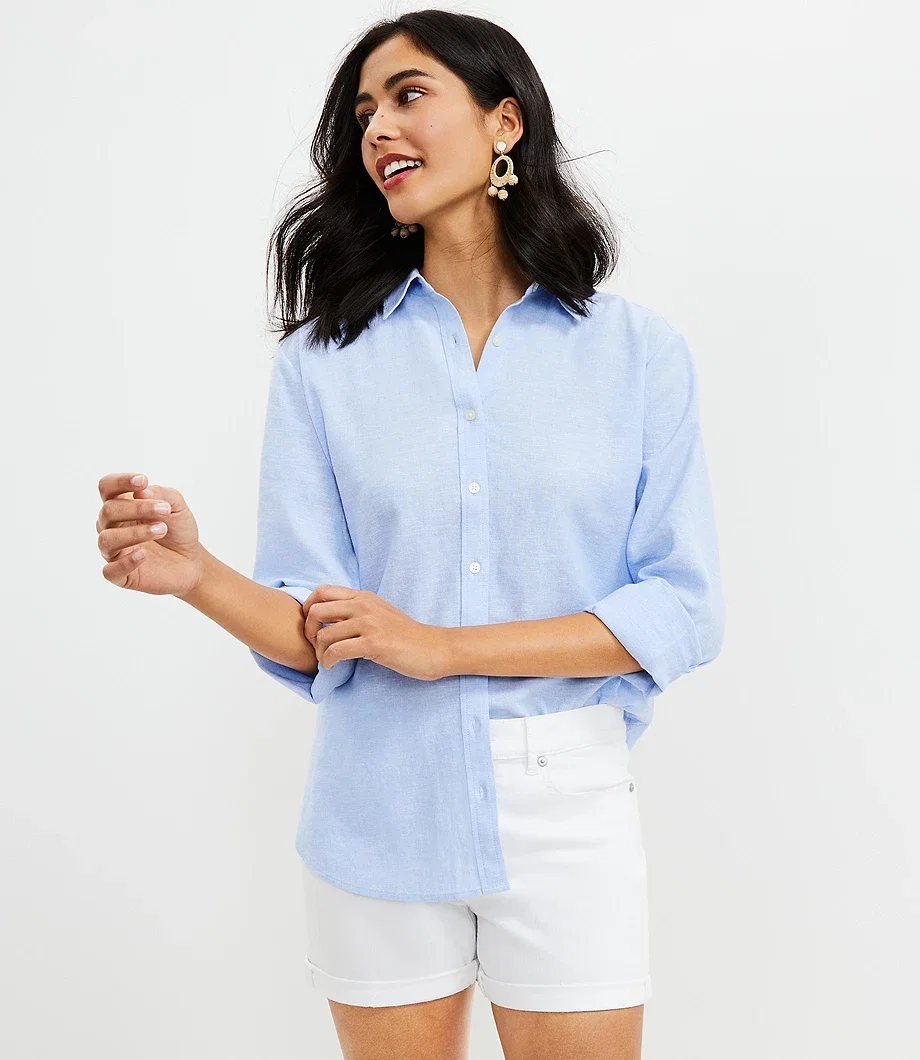 Linen Blend Everyday Shirt