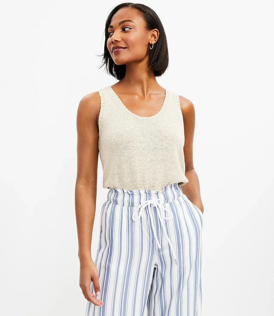 Scoop Neck Sweater Tank