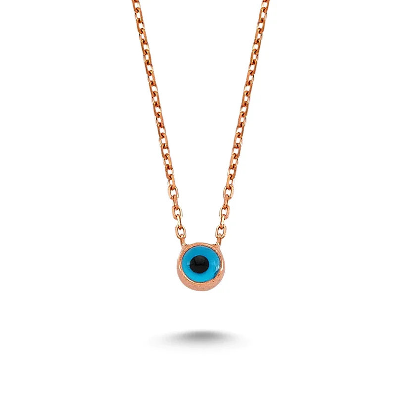 Image of Evil Eye Necklace in rose gold