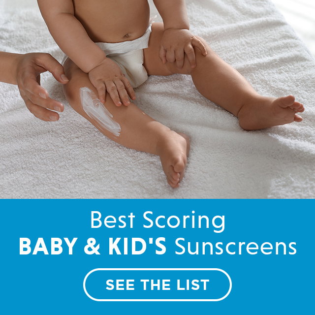 Best Scoring Baby & Kid's Sunscreens - SEE THE LIST