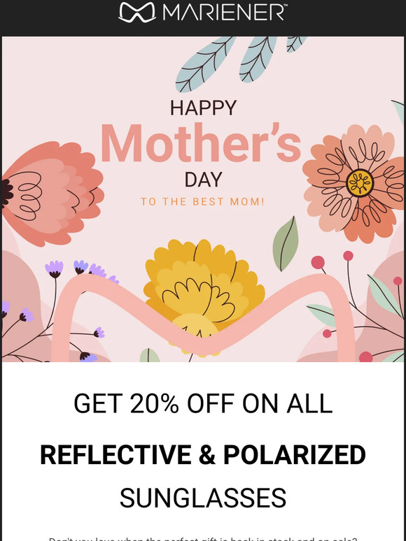 All stocked up for Mother's Day | 20% off
