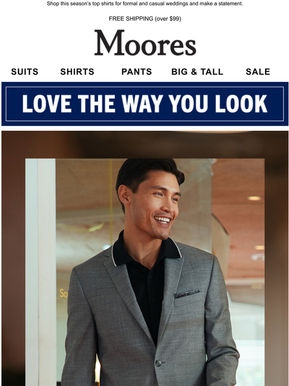 Moores Clothing Sport coat or suit, weve got a polo for your look Milled