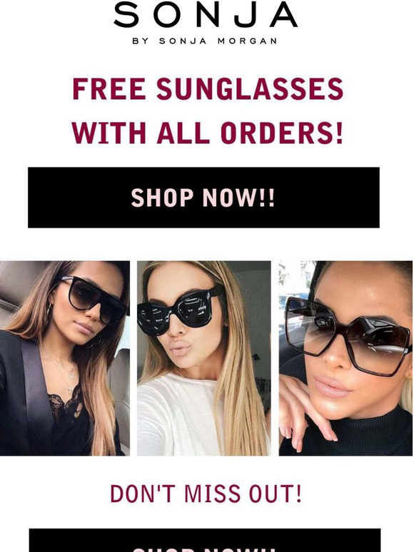Extra 20% OFF & Free Sunglasses!