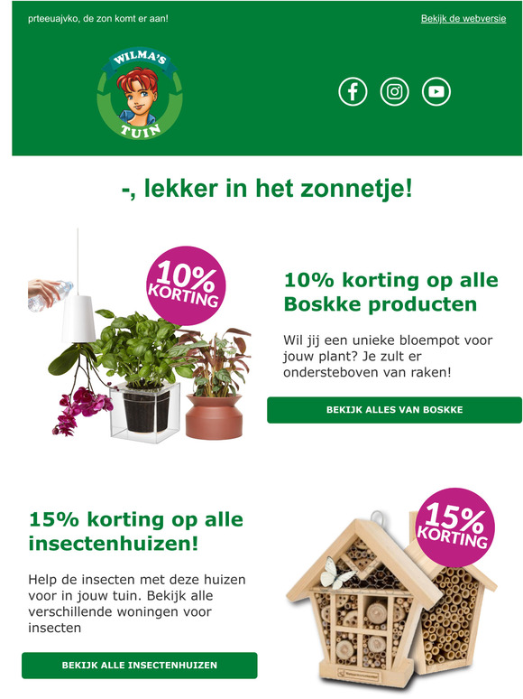 -de zon komt er aan!