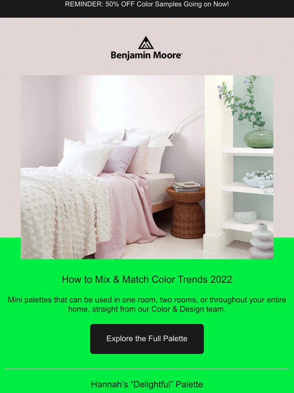 Benjamin Moore Paints More Mixing & Matching with ColorTrends2022