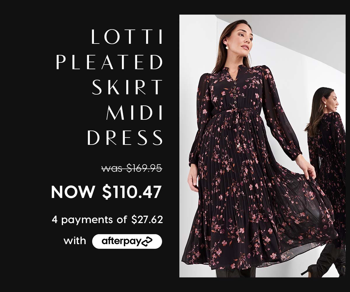 Lotti Pleated Skirt Mini Dress. was $169.95 NOW $110.47