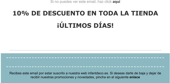 ltima oportunidad  -10% en toda la tienda