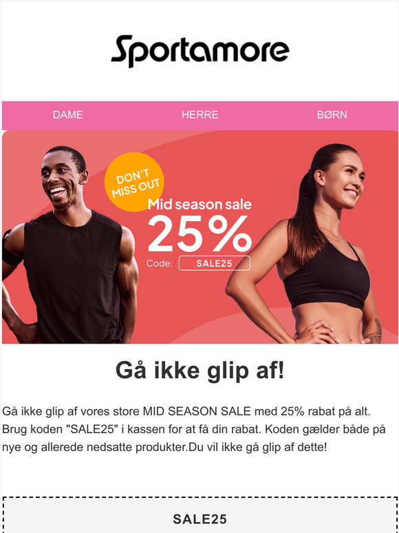 Sportamore Email Newsletters: Shop Sales, Discounts, and Coupon Codes