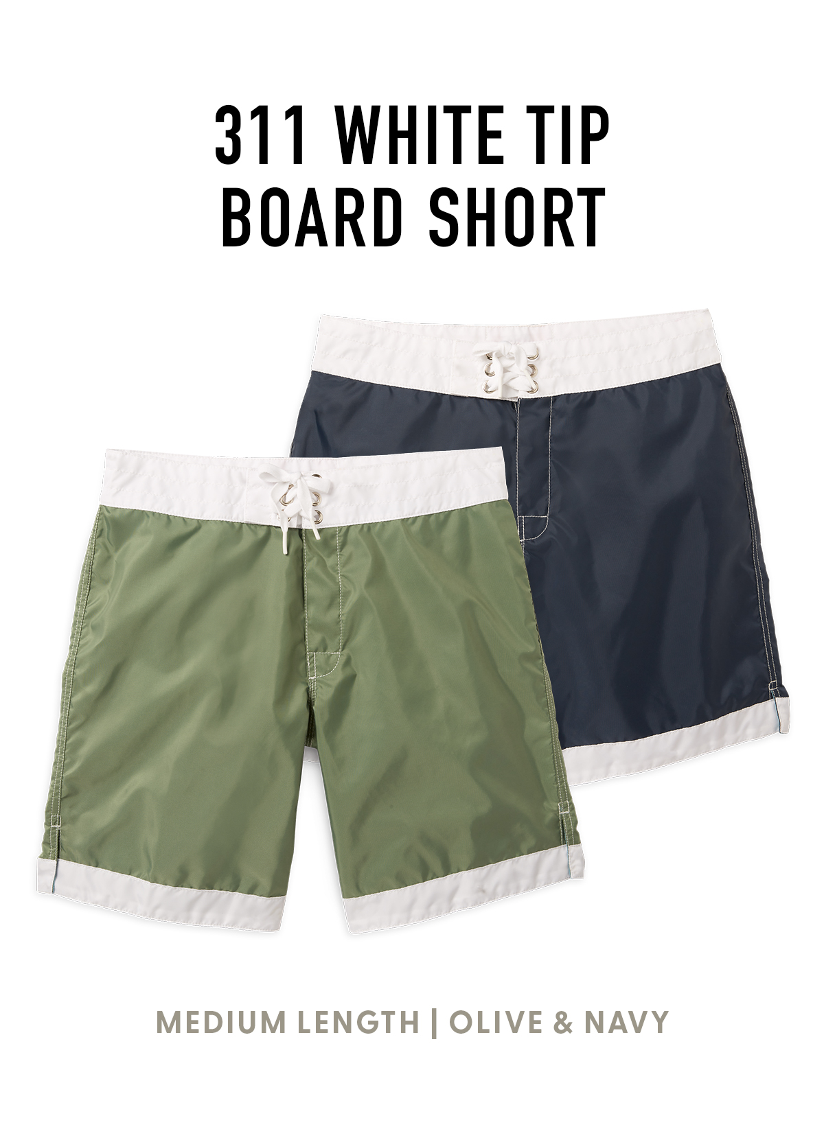 Birdwell Beach Britches: Contrast & Comfort: White Tip Board