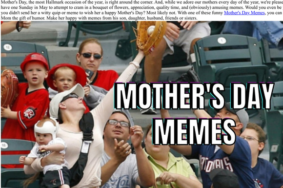 Happy Mother's Day Memes