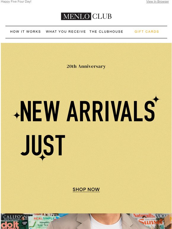 Lets Party w/ New Arrivals For Our 20th Anniversary