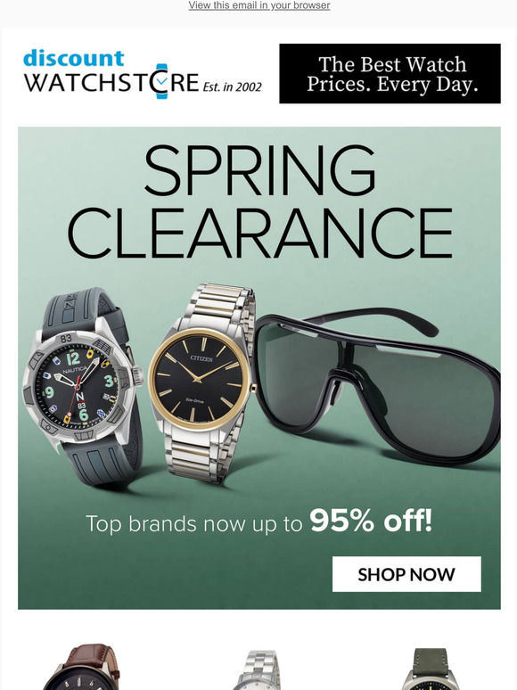 SPRING CLEARANCE UP TO 95% OFF!