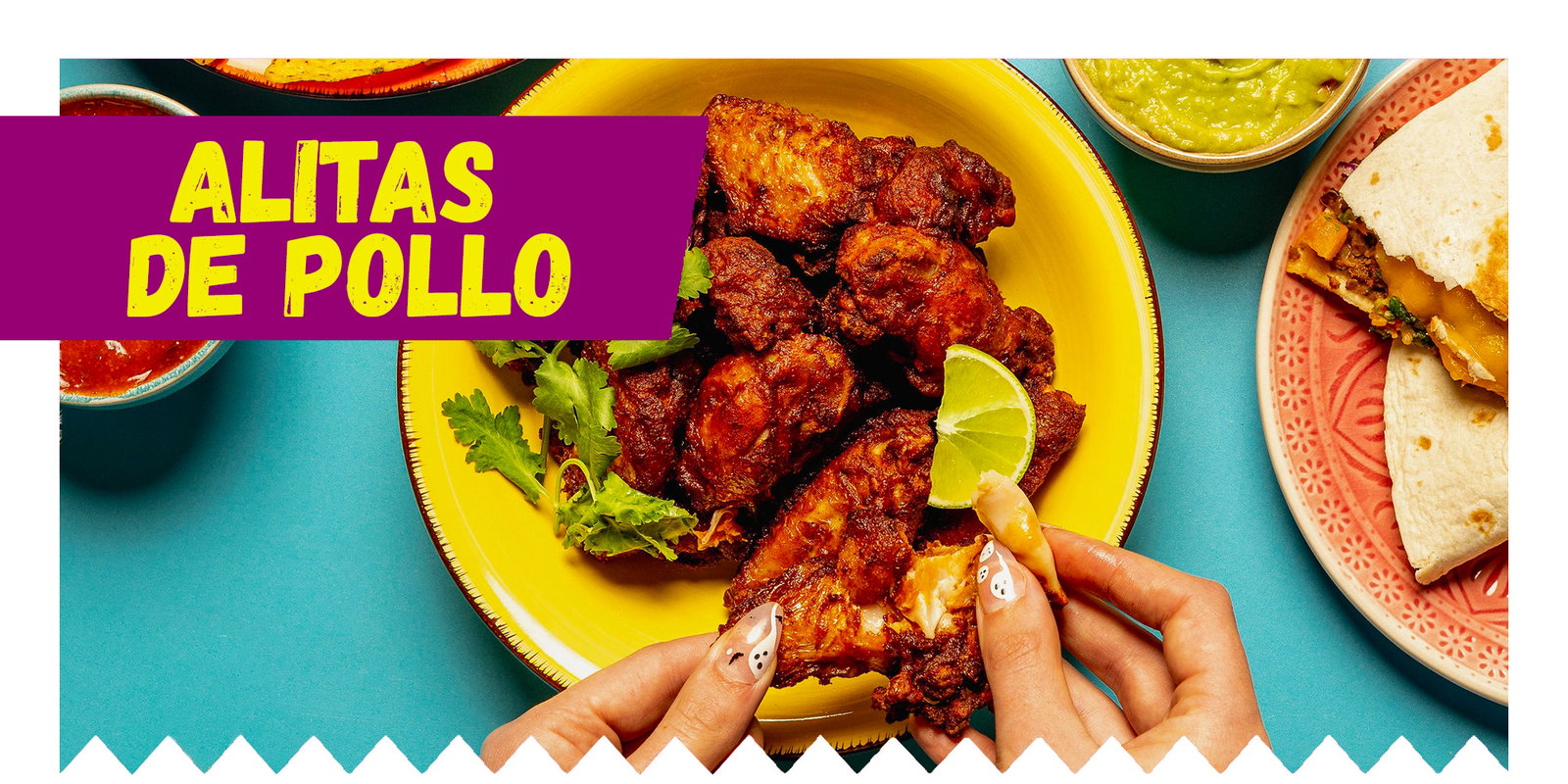 Geniet van onze Alitas de Pollo