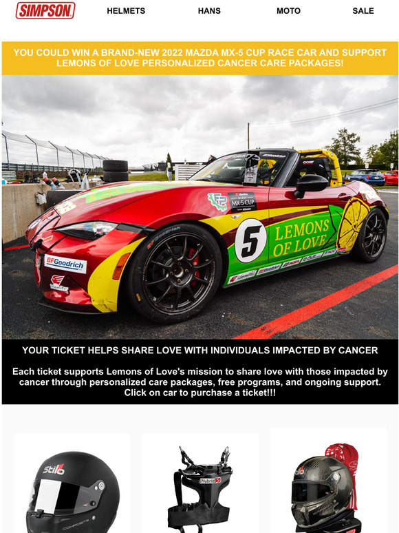 Race Car Giveaway from Lemons of Love!