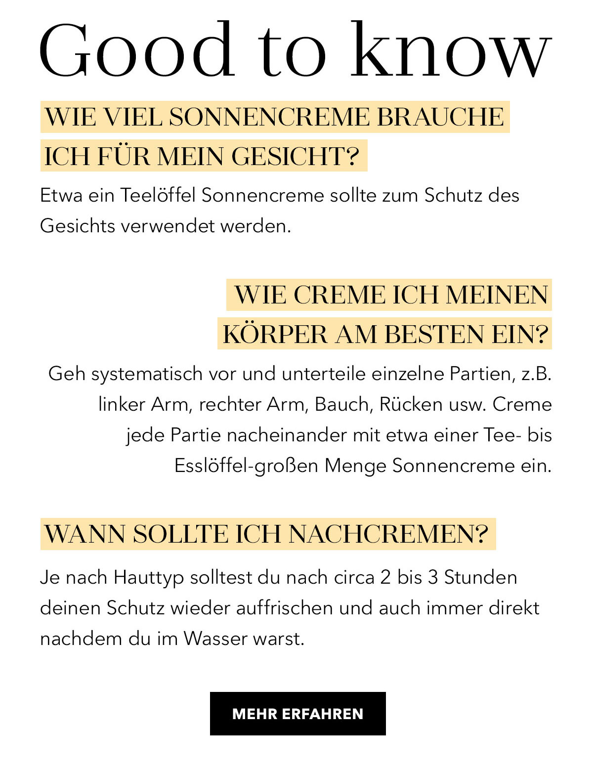 Sonnencreme