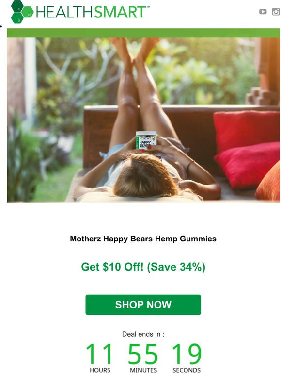 34% Off Motherz Happy Bears Hemp Gummies