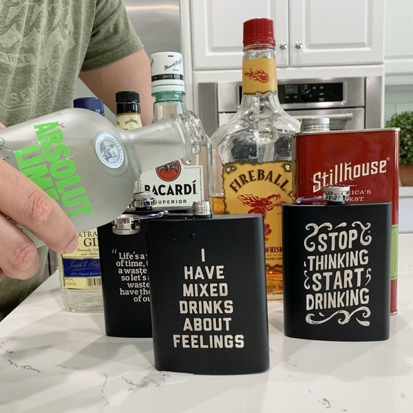 Dad's Perfect Gift Drinking Flask
