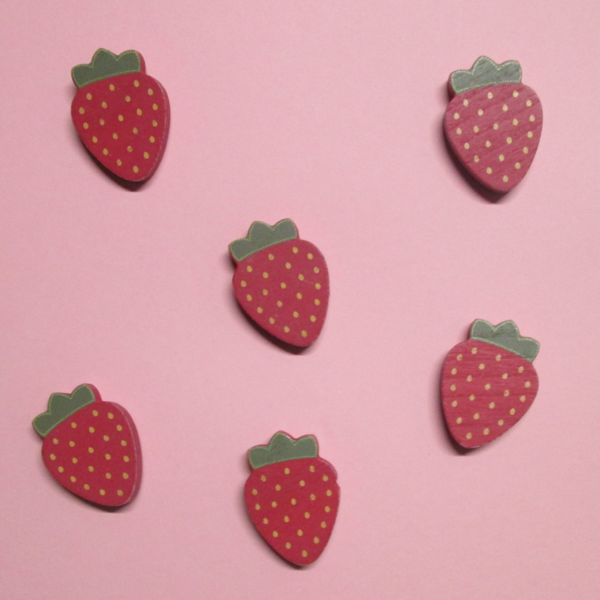 Fruit Shaped Magnets - Strawberries, Lemons & More!