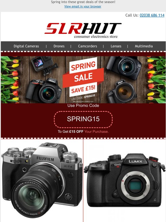 Save 15 on Leica, Lumix, Fujifilm, Sony, & MORE TOP BRANDS. We've got this weekends BEST DEALS!