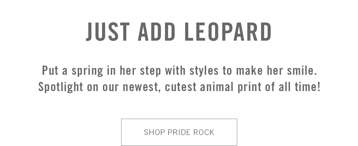 Just Add Leopard