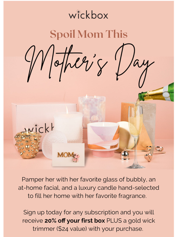 Last Chance To Spoil Mom! [20% Off + Gift Inside]