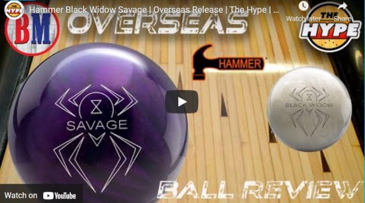 Hammer Black Widow Savage Bowling Ball Video Review – Rare Overseas Release