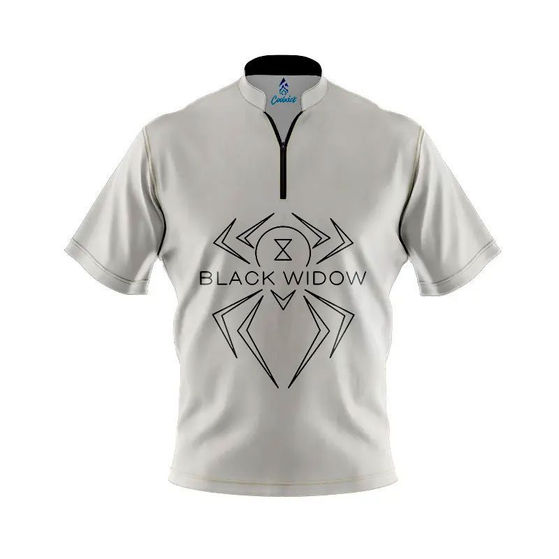 Image of Hammer Black Widow Ghost Quick Ship CoolWick Sash Zip Bowling Jersey