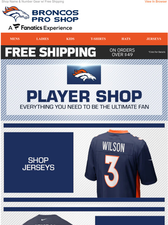 Denver Broncos Gear, Broncos Jerseys, Store, Denver Pro Shop