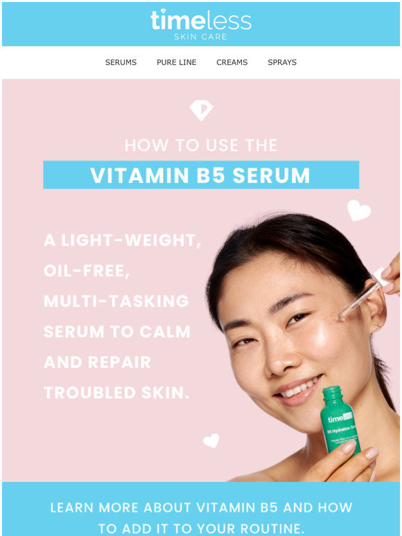 Timeless Skin Care 🧐 How Vitamin B5 Can Benefit Your Skin 🧐 Milled