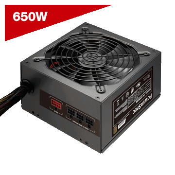 PowerSpec 650 Watt 80 Plus Bronze ATX Semi-Modular Power Supply