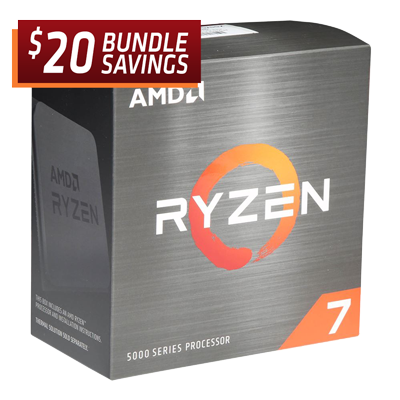 AMD Ryzen 7 5700X Vermeer 3.4GHz 8-Core AM4 Boxed Processor - Heatsink Not Included