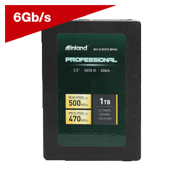 Inland Professional 1TB SSD 3D NAND SATA 3.0 6 GBps 2.5 Inch 7mm Internal Solid State Drive
