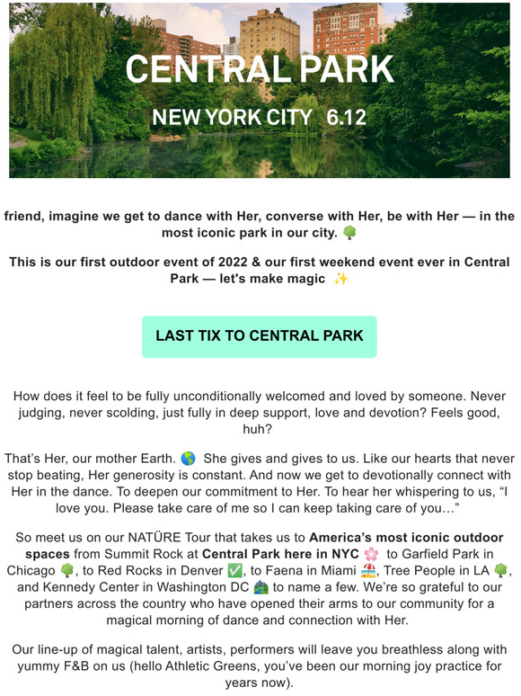   Our first weekend dance at Central Park