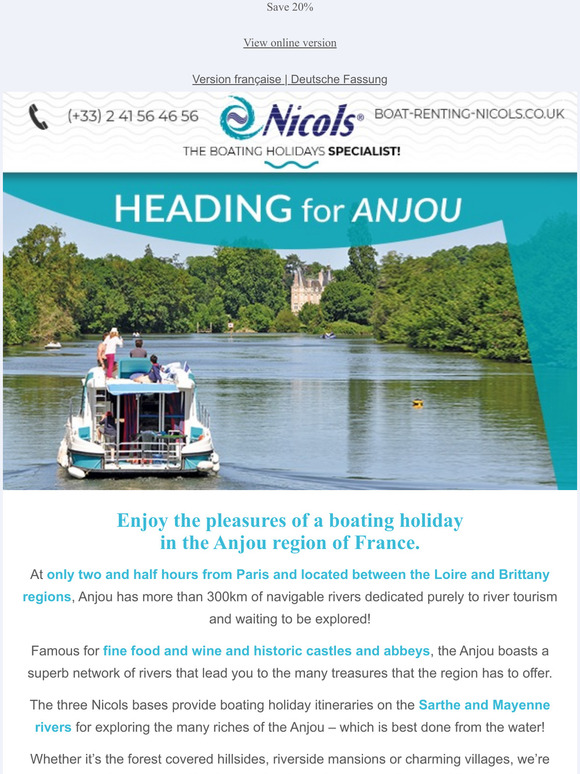 Three great reasons to head to Anjou