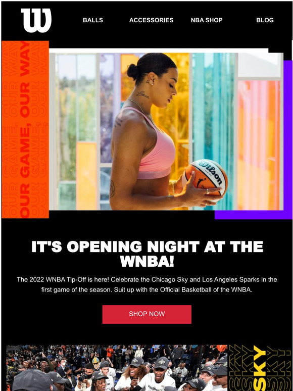 Wilson Sporting Goods MAKE WAY FOR THE WNBA TIPOFF Milled