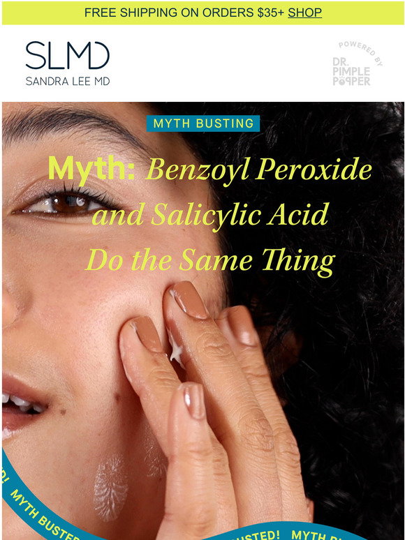 SLMD Skincare Benzoyl peroxide & salicylic acid whats the difference