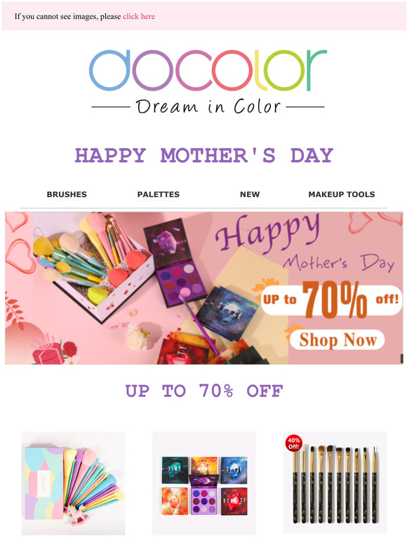 Good News, Up To 70% Off !! Happy Mother's Day
