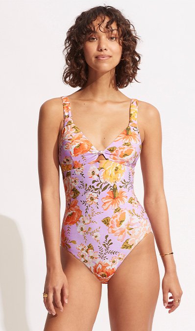PARADISE GARDEN TAB FRONT ONE PIECE